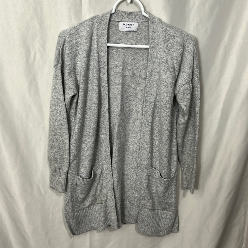 Old Navy Grey girls cardigan XL 14-16